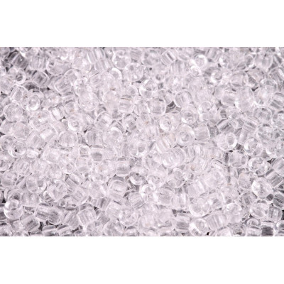 Matubo Round 7/0 Czech Glass Beads Crystal 00030 | 3.5mm
