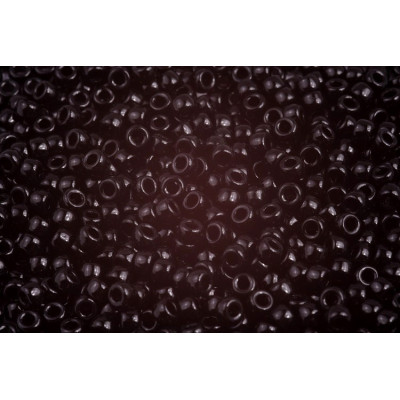 Matubo Round 7/0 Opaque Jet Black 23980 | Czech Glass Beads