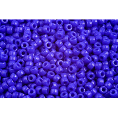 Matubo Round 7/0 Czech Glass Seed Beads Opaque Blue 33050