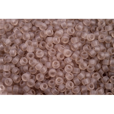 Matubo Round 7/0 Smoke Grey Matte 40020/84110 | Czech Glass Beads