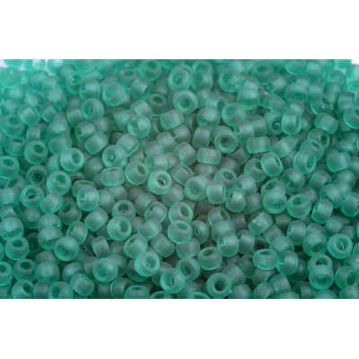 Matubo 7/0 Round Beads Emerald Matte 50720/84110 | Czech Glass