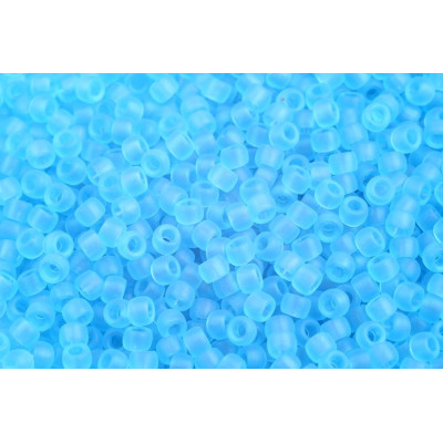 Matubo™ Round 7/0 Aquamarine Matte 60020/84110 | Czech Glass Beads