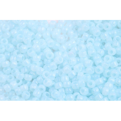 Matubo™ Round 7/0 Opal Aqua Beads 61000 | 3.5mm Czech Glass