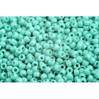 Matubo 7/0 Round Beads Turquoise Green 63130 | Czech Glass Beads
