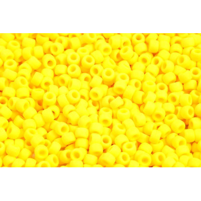 Matubo 7/0 Matte Neon Lemon 83120/84110 | 3.5mm Czech Glass Beads