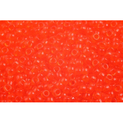 Matubo Round 7/0 Transparent Orange 90030 | Czech Glass Beads