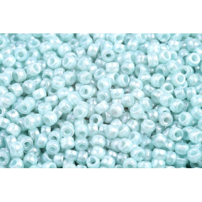 Matubo™ Round 7/0 Silk Blue Opal 61300/14400 | Czech Glass Beads