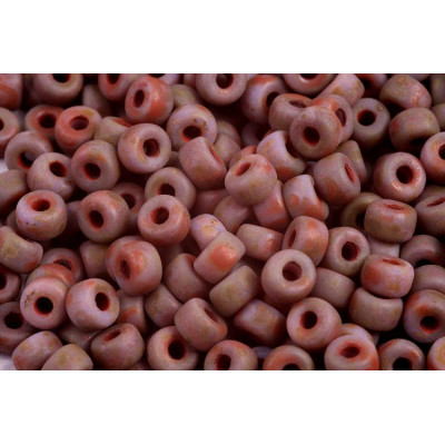 Matubo Round 2/0 Violet Travertine Matte 23020/86805 | 6mm Beads