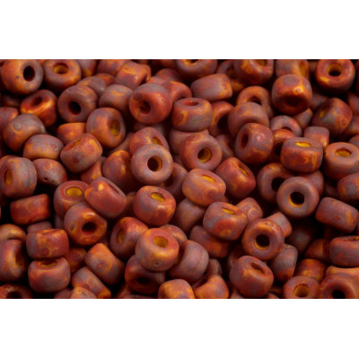 Matubo Round 2/0 Limon Travertin Dark Mat 83120/85805 | Czech Beads