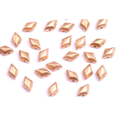 Matubo GemDuo Beads 8x5mm Crystal Bronze Pale Gold 01710 | Glass