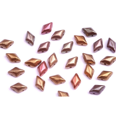 Matubo GemDuo 8x5mm Crystal Orange Rainbow 00030/01620 | Glass Beads