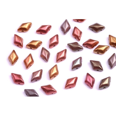 Matubo GemDuo 8x5mm Crystal Violet Rainbow 00030/01640 | Czech Beads