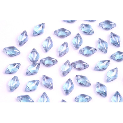 Matubo GemDuo 8x5mm Crystal Blue Luster 00030/14464 | Czech Glass