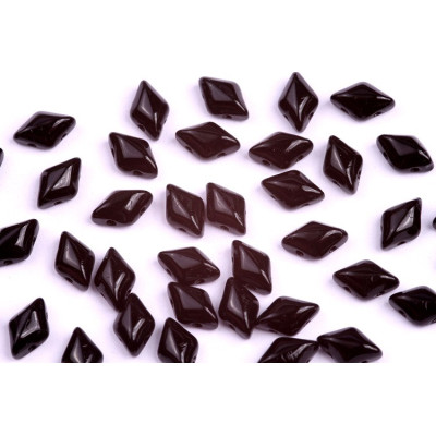 Matubo GemDuo Czech Glass Beads Jet Black 23980 | 8x5mm