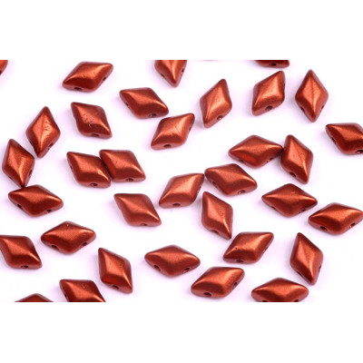 Matubo GemDuo 8x5mm Crystal Bronze Fire Red 01750 | Czech Beads