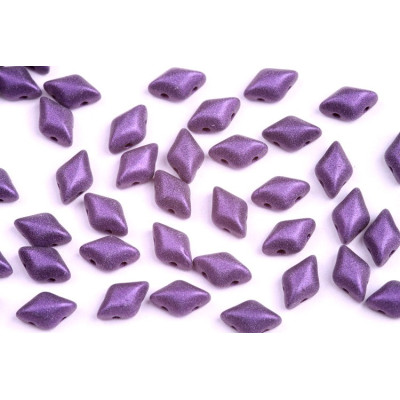 Matubo GemDuo 8x5mm Metallic Suede Purple 23980/79021 | Czech Beads