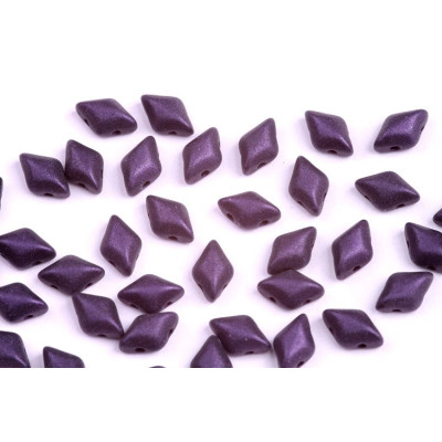 Matubo GemDuo Metallic Suede Dark Purple 79022 | Czech Glass Beads