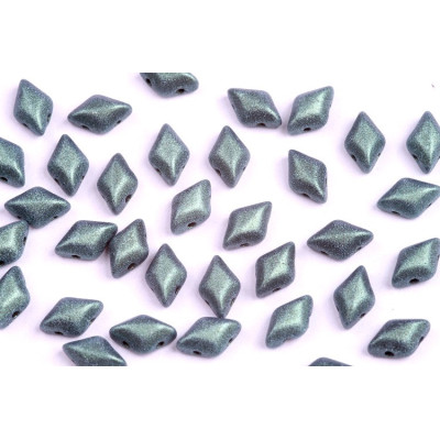 Matubo GemDuo 8x5mm Metallic Suede Light Green 79051 | Glass Beads