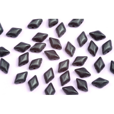 Matubo GemDuo 8x5mm Metallic Suede Blue Green 79052 | Czech Glass