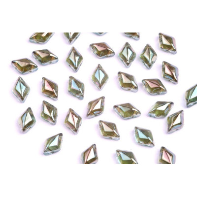 Matubo GemDuo 8x5mm Aquamarine Celsian 60020/22501 | Czech Glass