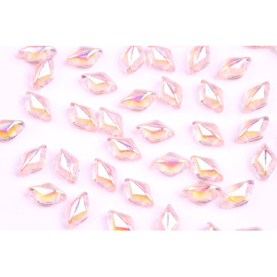 Matubo GemDuo 8x5mm Rosaline AB 70120/28701 | Czech Glass Beads