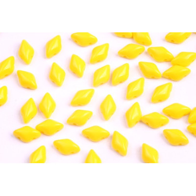 Matubo GemDuo Beads 8x5mm Limon Yellow 83120 | Czech Glass