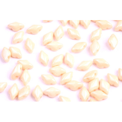 Matubo GemDuo Chalk Orange Luster 03000/14413 | 8x5mm Czech Beads