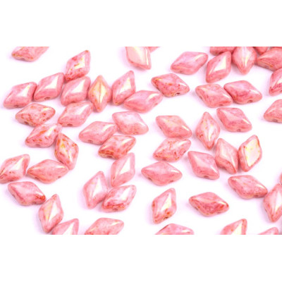 Matubo GemDuo 8x5mm Chalk Red Terracotta 15495 | Czech Glass Beads