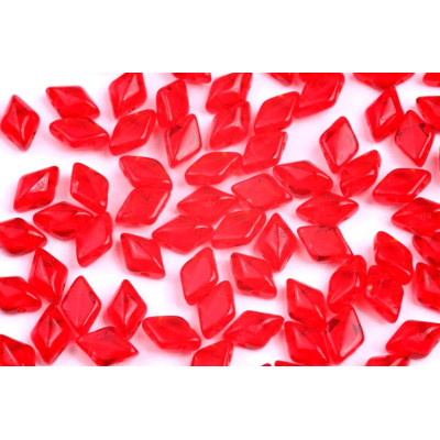 Matubo GemDuo Czech Glass Beads Ruby Red 90080 8x5mm | 2-Hole