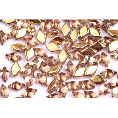 Matubo GemDuo 8x5mm Rosaline Amber 70120/26442 | Czech Glass Beads