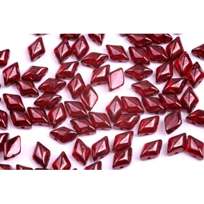 Matubo GemDuo 8x5mm Vega on Ruby 90080/15726 | Czech Glass Beads