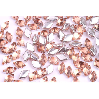 Matubo GemDuo 8x5mm Backlit Peach 00030/27102 | Czech Glass Beads