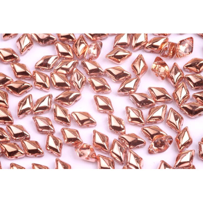 Matubo GemDuo Beads 8x5mm Crystal Capri Gold 27101 | Czech Glass