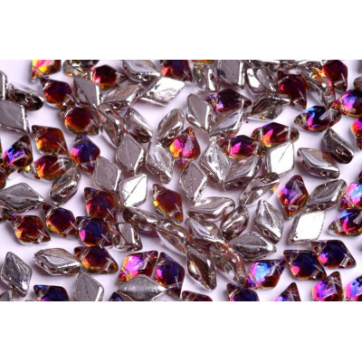 Matubo GemDuo 8x5mm Backlit Vapor 29942 | 2-Hole Czech Beads