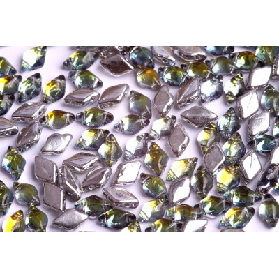 Matubo GemDuo 8x5mm Backlit Uranium 00030/29801 | Czech Glass Beads