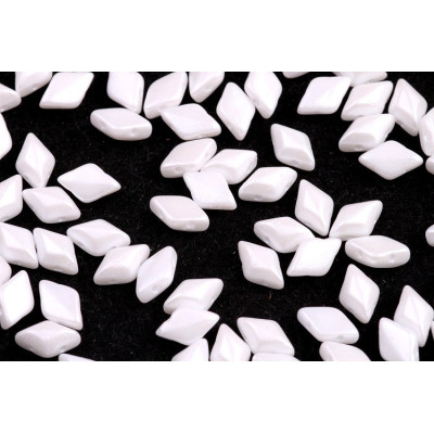 Matubo GemDuo Czech Beads Pastel Snow White 02010/25001 | 8x5mm