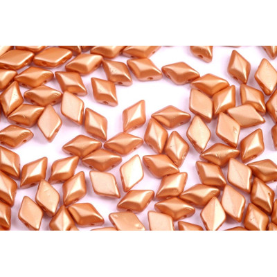 Matubo GemDuo 8x5mm Pastel Amber 02010/25003 | Czech Glass Beads