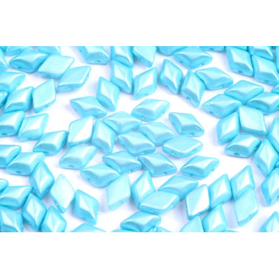 Matubo GemDuo Beads 8x5mm Pastel Aqua 02010/25019 | Czech Glass