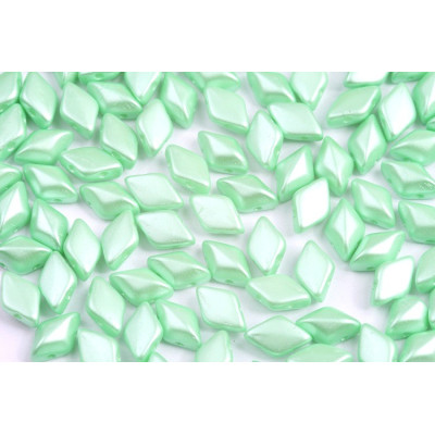 Matubo GemDuo Beads Pastel Light Green 02010/25025 | 8x5mm Glass