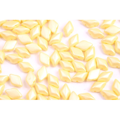 Matubo GemDuo Czech Glass Beads Pastel Yellow 02010/29301 | 8x5mm