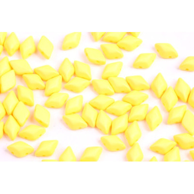 Matubo GemDuo 2-Hole Beads Neon Silk Yellow 02010/92628 | 8x5mm