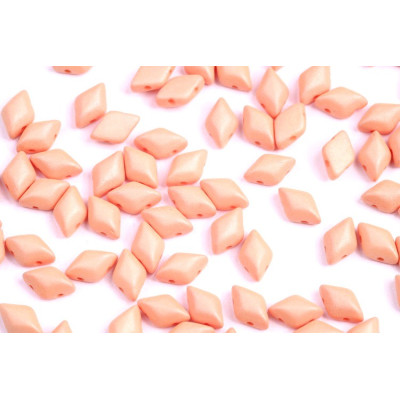 Matubo GemDuo 8x5mm Neon Silk Peach 02010/29563 | Czech Glass Beads