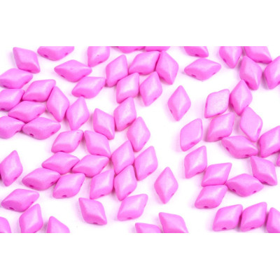 Matubo GemDuo 8x5mm Neon Silk Rose 02010/92624 | Czech Glass Beads