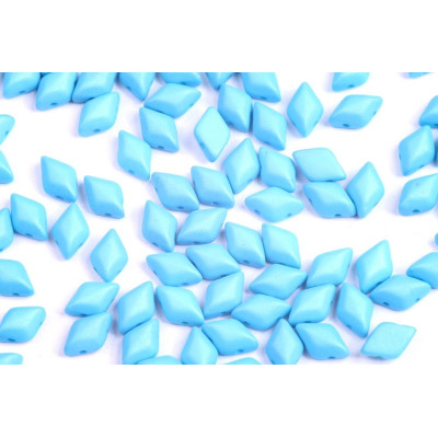 Matubo GemDuo Beads Neon Silk Turquoise 02010/92626 | Czech Glass