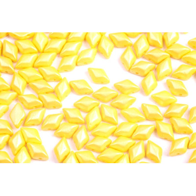 Matubo GemDuo Czech Glass Beads 8x5mm Pearl Shine Amber 02010/24002