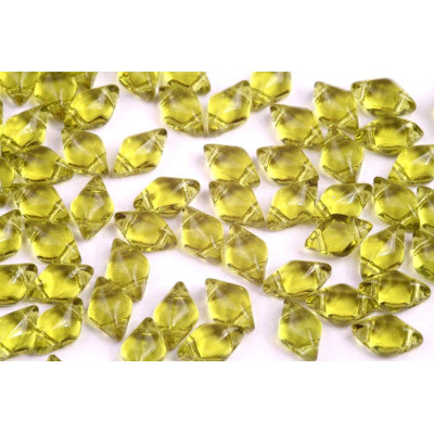 Matubo GemDuo 8x5mm Olivine 50230 | 2-Hole Czech Glass Beads
