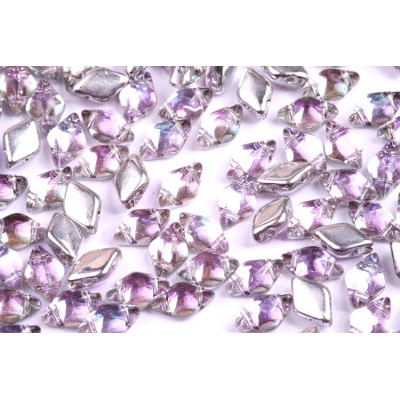 Matubo GemDuo Beads 8x5mm Backlit Pink Mist 26536 | Czech Glass