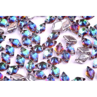 Matubo GemDuo 8x5mm Backlit Petroleum 00030/26601 | Czech Glass