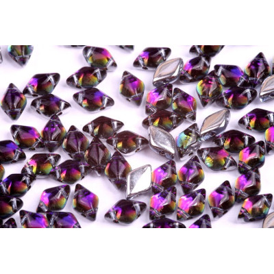 Matubo GemDuo Backlit Purple 30010/29532 | 8x5mm 2-Hole Beads