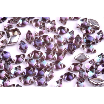 Matubo GemDuo 8x5mm Backlit Pink Mist 40010/26536 | Glass Beads